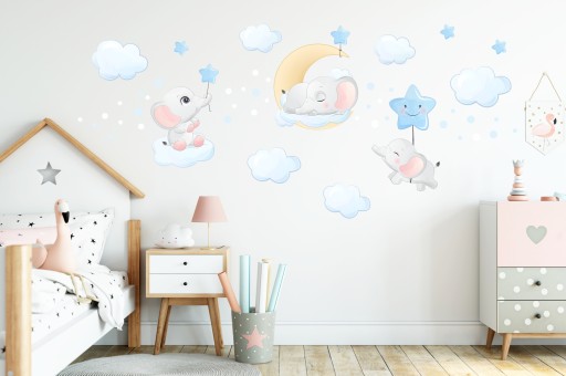 Наклейки на стену СЛОНЫ СЛОН 75x150см S