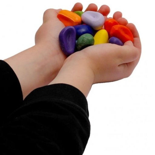 Мелки KAMYKI Crayon Rocks в мешочке, 16 цветов, ЭКО