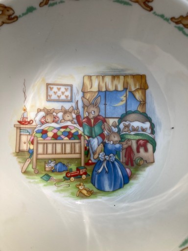 Очаровательная детская миска - Royal Doulton Bunnykins - GOOD night