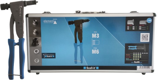Заклепочник для заклепок и гаек M3-M6 Scell-It E360NHS