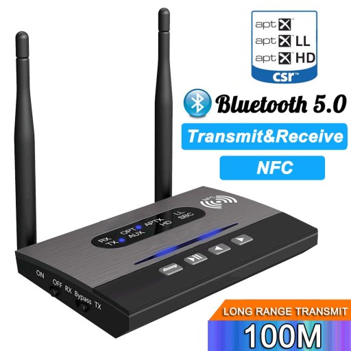 Приемник передатчика BT 5.0 для телевизора, наушники APTX-HD