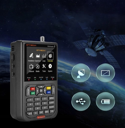 ЦИФРОВОЙ ИЗМЕРИТЕЛЬ СИГНАЛА SAT-FINDER LCD 4000 мАч