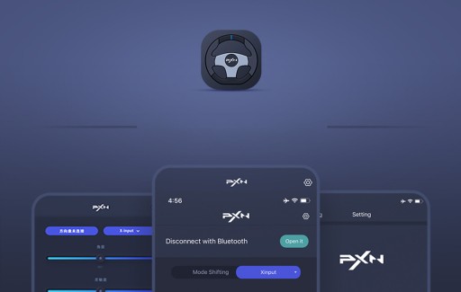 Игровое рулевое колесо PXN V9, педали коробки передач