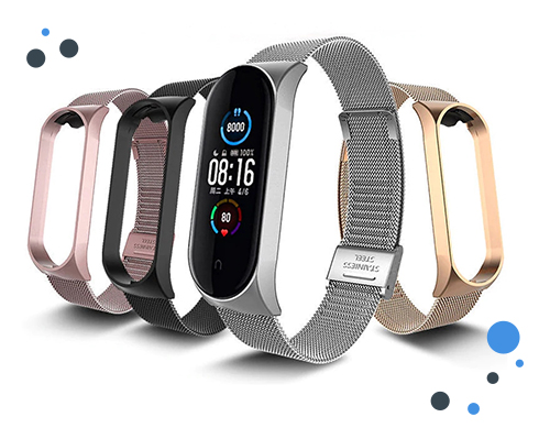 РЕМЕНЬ для браслета XIAOMI MI BAND 5/6 — МНОГО ЦВЕТОВ