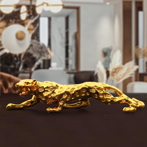 Леопардовая скульптура из смолы Art Crafts для приборной панели автомобиля