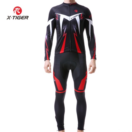 Мужской велосипедный костюм Комплект для велоспорта с гелевой вставкой Thermal HARNESS L
