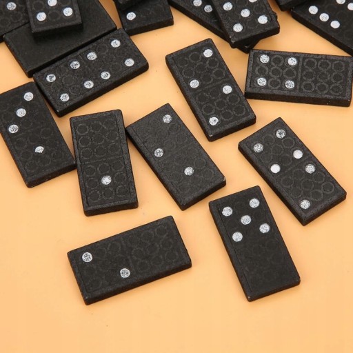 СЕМЕЙНАЯ ИГРА ДОМИНО ДЕРЕВЯННЫЕ ПАЗЛЫ x28