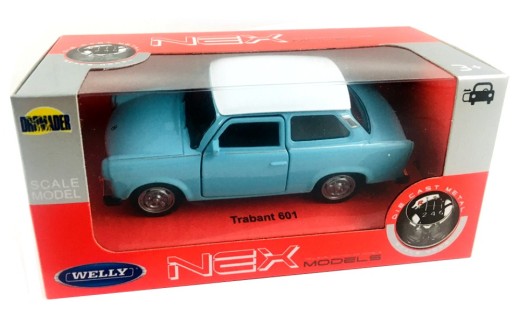 МОДЕЛЬ TRABANT 601 METAL WELLY 1:34 СИНИЙ