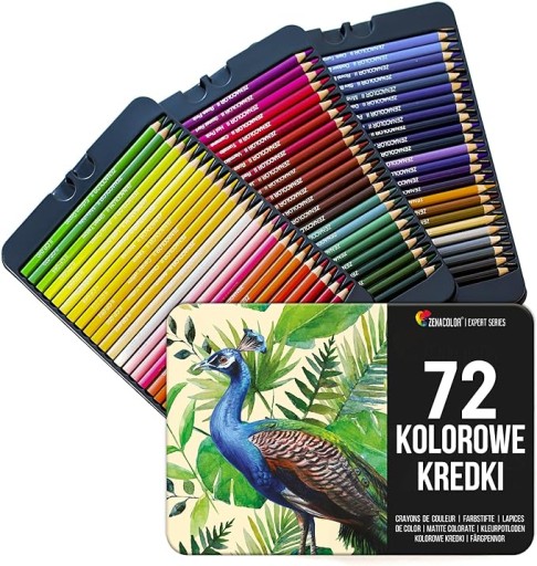 НАБОР ПРОФЕССИОНАЛЬНЫХ КАРАНДАШЕЙ ZENACOLOR 72 ЦВЕТА