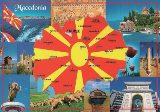 Магнитные открытки Македония 20054 Туристические памятные вещи Подарочное украшение Подарок
