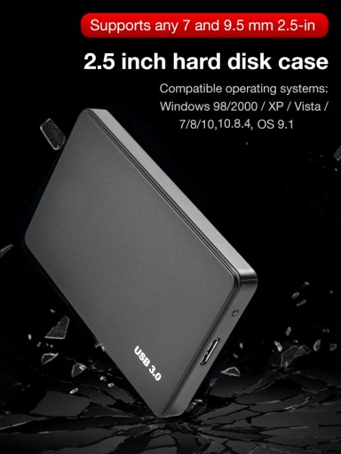 Корпус для 2,5-дюймового жесткого диска Адаптер SATA-USB3.0 Портативный SSD-диск для жесткого диска Ex