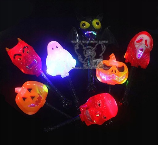 LED HALLOWEEN GLOW BON WAND ЧЕРЕП КОСТИ