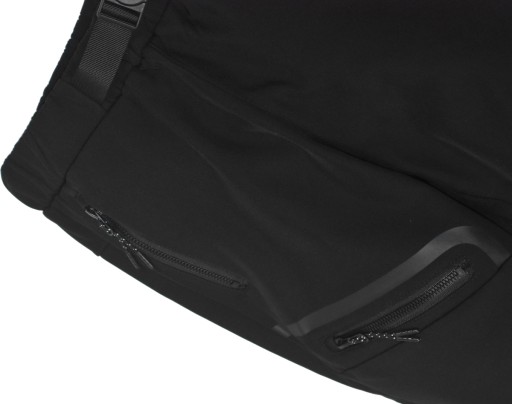 GRACE Czarne Zimowe SPODNIE Ocieplane Wygodne Softshell Guma - 158