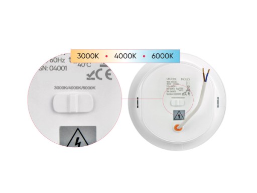 Oprawa 24W 2550lm CCT 3000-6000K OKRĄGŁA MOLLY
