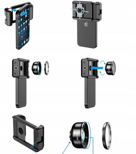 APEXEL OBIEKTYW 100MM MAKRO CPL CASE DO SMARTFONA UCHWYT ETUI DO TELEFONU