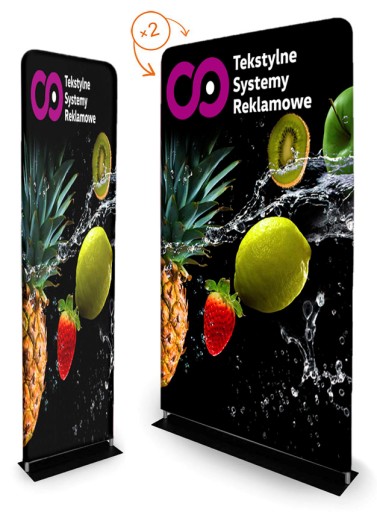 ŚCIANKA TEKSTYLNA STAND REKLAMOWY 150cm -->realizacja 4 DNI<--