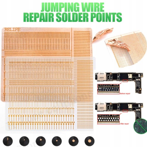 GOTOWE ŚCIEŻKI PADY BGA DO SZYBKIEJ NAPRAWA PŁYT PCB MAGIC TAG REGENERACJA