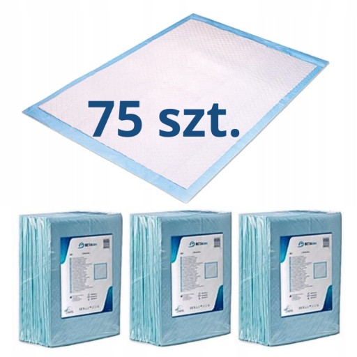 PODKŁADY DO PRZEWIJANIA MATY chłonne 40x60cm higieniczne MOCNE ZARYS 75 szt
