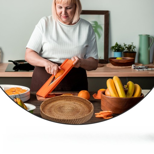 RATTANOWY KOSZ NA POJEMNIK NA OWOCE DO PRZECHOWYWANIA ŻYWNOŚCI