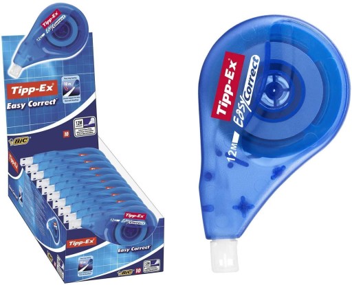 НАБОР КОРРЕКТОРОВ BIC EASY CORRECT В ЛЕНТЕ 12М Х 5ММ ШКОЛЬНЫЙ КАБИНЕТ x10