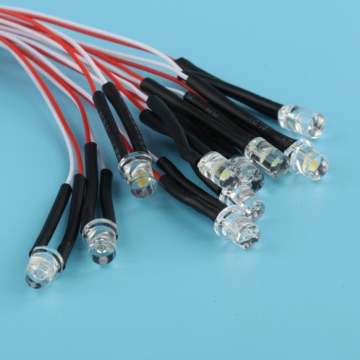 5X 10 шт. Готовые светодиоды 3 мм DC3V RGB Fast 5 шт.