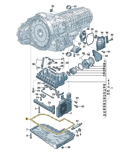 ПРОКЛАДКА КОРОБКИ ПЕРЕДАЧ AUDI 0CK321465A