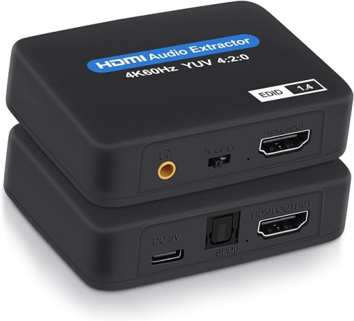 HDMI Audio Extractor 4K @ 60 Гц HDMI-HDMI + оптический
