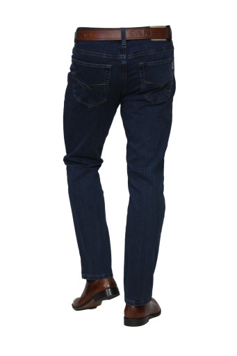 SPODNIE MĘSKIE JEANS st.Leon'f GRANATOWE W36 L36 PAS 94-96