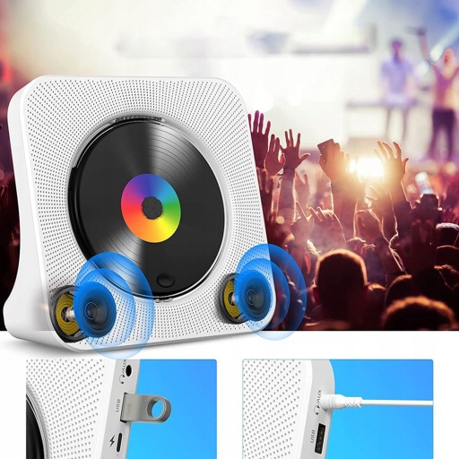 МУЗЫКАЛЬНЫЙ CD-ПЛЕЕР BLUETOOTH С УДАЛЕННЫМ FM-ДИСКОМ