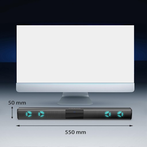 TV Sound Bar Bluetooth z 4 kolorowymi pudełkami