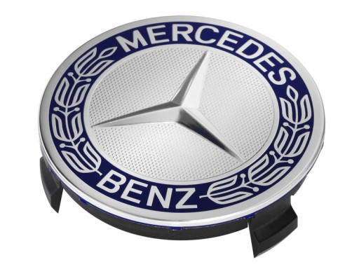 Алюминиевый диск MERCEDES, синяя центральная крышка OE