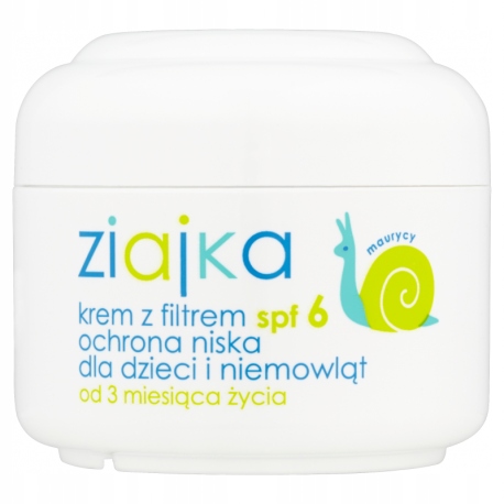 Ziajka, krem ochronny do twarzy dla i niemowląt SPF6 od 3 miesiąca, 50ml