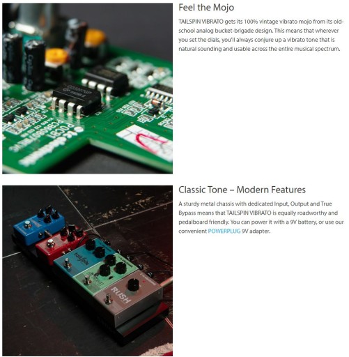 Tailspin Vibrato Аналоговый эффект вибрато для гитары TC Electronic
