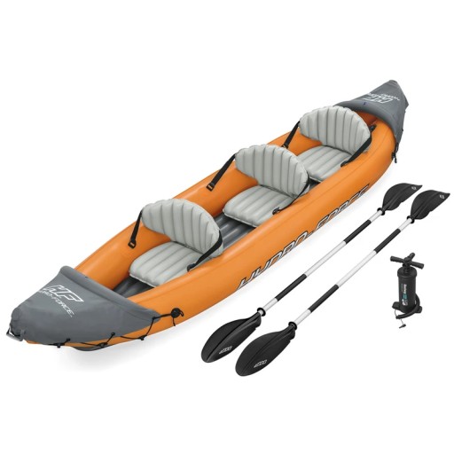 Bestway Kayak Rapid X3 надувной 3-местный + сумка для весла 381х100 см 65132