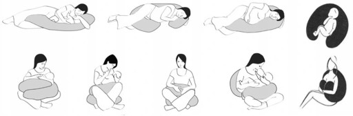 ПОДУШКА ДЛЯ БЕРЕМЕННОСТИ ROGAL SLEEPING TYPE C 3 В 1 45 рисунков