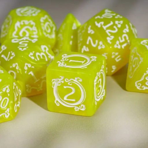 SMOCZA ŚWIĄTYNIA ZESTAW 7 KOŚCI KOSTEK RPG