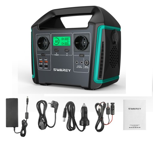 POWER BANK SWAREY S1000 1000 Вт 201600 мАч СОЛНЕЧНАЯ СТАНЦИЯ TYPE-C + СОЛНЕЧНАЯ СТАНЦИЯ 200 Вт