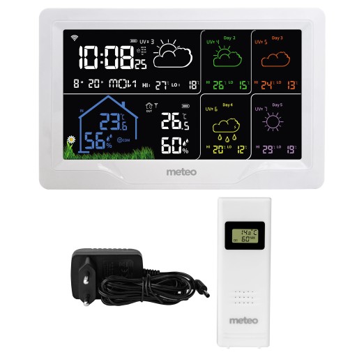 STACJA POGODOWA METEO SP401 WIFI Z PROGNOZĄ POGODY NA 4 DNI