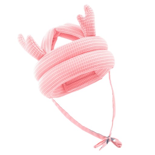 Toddler Safety Hat Bumper Bonnet Breathable Cotton Soft Child antlers pink