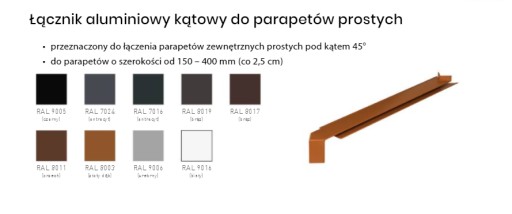 НАРУЖНЫЙ АЛЮМИНИЕВЫЙ ПОДОКОН, АНТРАЦИТ, ШИРИНА 15 СМ