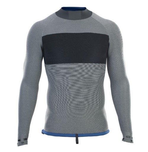 ION Męski top neoprenowy - Neo Top 2/2 LS faint-blue rozmiar 50/M