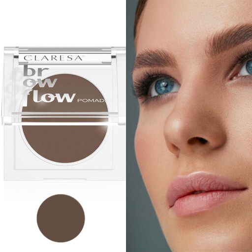 Пушистая помада для бровей Claresa MEDIUM BROWN 02