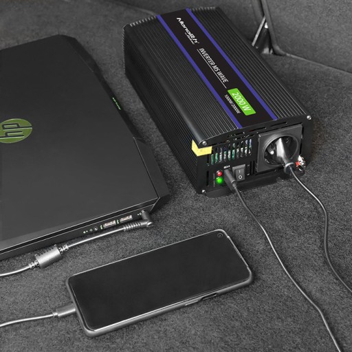 Преобразователь напряжения Monolith 2000 MS Wave 12В на 230В 1000/2000Вт USB