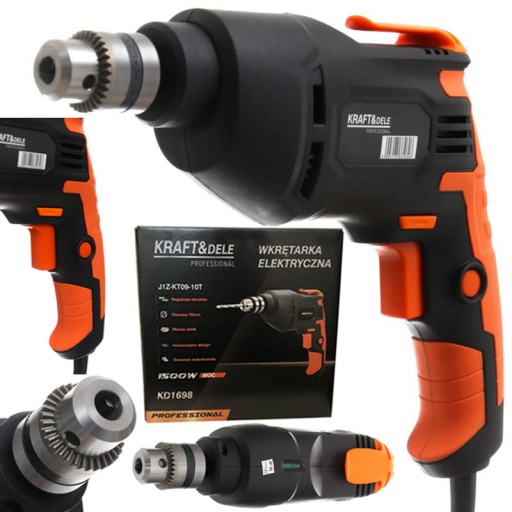 Kraft Hand Drill 1500 Вт 10 мм скорость режима