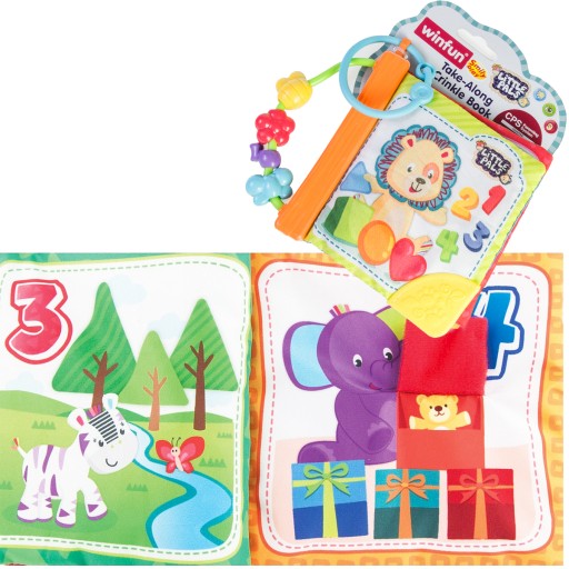 SMILY PLAY Сенсорная книжка, прорезыватель, кулон