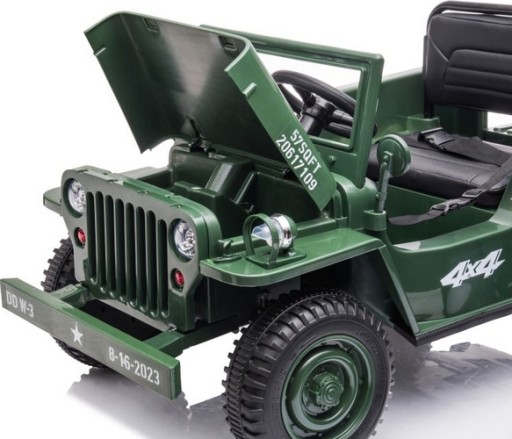 JEEP ВОЕННЫЙ АВТОМОБИЛЬ РЕТРО 12V 4 ПИЛОТНЫХ ДВИГАТЕЛЯ