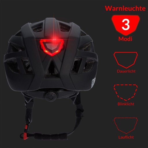 Kask Rowerowy Dziecięcy ze światłem LED S 50-59cm