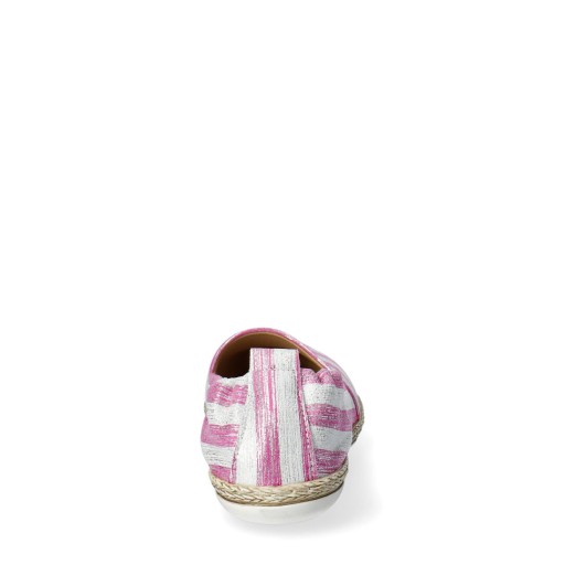 Arturo Vicci Espadryle różowo srebrne 38