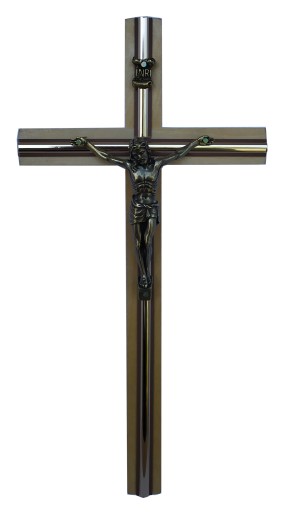 DREWNIANY DUŻY KRZYŻ NA ŚCIANĘ 28 CM WISZĄCY JASNY
