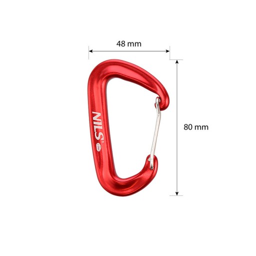 БОЛЬШАЯ АЛЮМИНИЕВАЯ КЛЮЧИ SURVIVAL NILS RED 12KN ROCKER